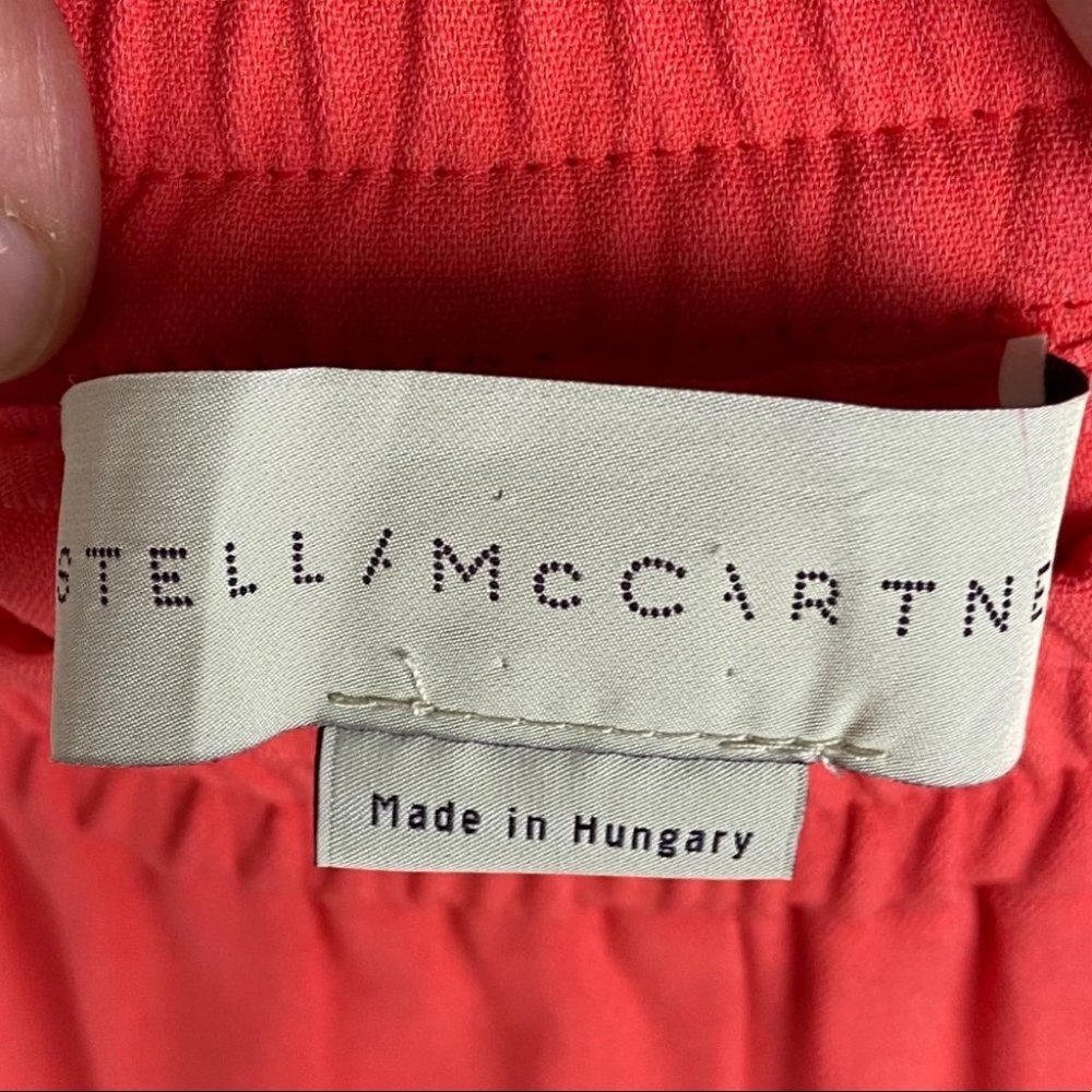 Stella McCartney‎ Tamara Trousers Coral Red Womens Size 38 or US Size 4 Pants - Picture 5 of 15